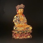 관세음보살 초대형 수지 금도금 불교 정교한 관음 길조 보살 티베트어 동상/피규어 26cm : 릴초이스82