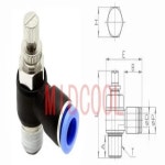 퀵커넥터 SC4-01 나사 PT 1/8 인치 4mm 호스 피팅 공압 부품, 공기 : 오션글로벌22