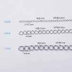 써지컬 130SB 160SB 110SB 심플 목걸이 체인 악세사리 부자재 1M (type3) : 앤쥬얼리 동대문종합시장