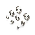 304 스테인레스 스틸 싱글 이어 스텝리스 호스 클램프, 5.8-23.5mm 신치 링, 45 PCs, 80PCs : 오션글로벌22