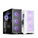 잘만 Ｚ10 PLUS 메쉬패널 컴퓨터 PC 케이스 쿨링팬 4개 전면 PC방 케이스 (블랙) : 피씨베이스