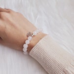 사주오행 금기운보충+성공 파워스톤 백옥 연꽃팔찌 : 일월묘담