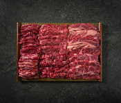 농협안심한우 투뿔 한우 선물세트 900g 구이용 프리미엄 등심 안심 채끝살 부채살 : FMFOOD