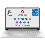 HP 2024 15 노트북 15.6인치 HD+ 터치스크린, 인텔 코어 i3-1215U, 마이크로소프트 오피스 365 탑재, 8GB RAM, 256GB SSD, 윈도우 11 홈 긴... 