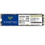 Timetec 2TB SSD 3D NAND QLC SATA III 6Gb/s M.2 2280 NGFF 읽기 속도 최대 550MB/s SLC 캐시 성능 향상 PC 컴퓨터 노트북 및... 