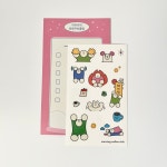 [모닝커피클럽] 아자아자 응원 커피 클럽 스티커 : 모닝커피클럽