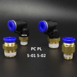 공압식 퀵 커넥터 PC 직선형 5-01 5-02 03 PL 엘보우 PE PU PEG 티 리듀서 5mm : 스타창고