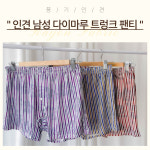 [풍기인견] 통풍성 좋은 인견 남성 스판 트렁크 박스 팬티 : 풍기인견패브릭