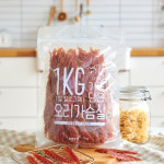 슈퍼츄 일킬로그램 강아지 대용량 간식 반려견 오리가슴살, 1kg, 1개 : 와이즈테일