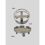 급식실육수통 받침대 바퀴 선반 들통 스텐 국물통 대형 : 뭔데인터내셔널