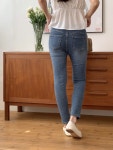 히든밴딩 청 스키니 S - 2XL 여성청바지 : 모노모어