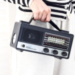 아날로그 레트로 라디오 클래식 휴대용 빈티지 탁상용 FM AM : 에스제이에이엔