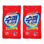수퍼타이 세탁세제 가루세제 슈퍼타이 리필 3kg 2개 : 선일라이프