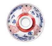 하이토-148 149 154A 돈부리 상하세트 핑크줄 블루줄 레드 도자기제품 : 리치키친