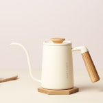 에어플로우 브루마스터 우드 드립포트 아이보리 600ml 핸드드립 주전자 커피 포트 드립용 : 원두반점