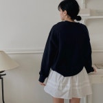 핀턱 뒷밴딩 플레어미니스커트 : 데일리히어