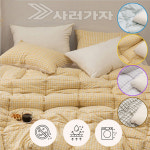 슈퍼싱글 체크 간절기 먼지없는 봄이불 패드 세트 SS : 사러가자