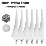 530/550/580/630mm 나일론 블레이드 DIY 풍력 터빈 용 새로운 에너지 풍차 수평 발전기 530mm : 02대흥