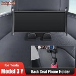 2023 자동차 휴대폰 홀더, 테슬라 모델 3 Y, 아이패드 모바일 뒷좌석 인테리어, 핸즈프리 브래킷, 액세서리 : 춘추상점