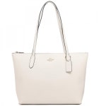 [코치] 토트 백 아울렛 여성 F4454 ZIP TOP TOTE 무지 (29) IMCHK 초크 화이트 [] : KITTYmos
