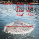 8M 4M 6M 낚시 캐스팅 그물 쉬운 물고기 네트워크 제품 라인에 대한 싱커 작은 메쉬 트랩과 미국 캐스트 던져 : 알뜰살뜰 에프마켓