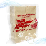 태광 무공해 세탁비누 350g 4입 (빨래비누 풍부한거품 강력세척 세제 애벌빨래 친환경 재활용비누) : 파크무역