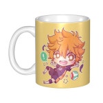 Bokuto Haikyuu DIY 커피 머그잔 Shoyo 히나타 배구 세라믹 밀크티 야외 작업 캠핑 : 육자마켓