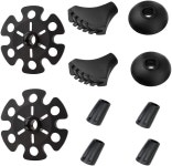 하이킹 등산 고무 팁 10 팩 교체 워킹 폴 교환 : 구석구석