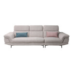 조야쇼파 패브릭 원단 헤드레스트 패브릭 4인용 소파 : 헤토닉