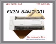 DI 32 DO 트랜지스터 FX2N-64MT-001 모듈 프로그래머블 로직 컨트롤러 PLC AC 220V 정품 : D.O 무역