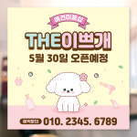 PL-e001 오픈현수막 애견미용 애견용품 애견샵 개업 60x60 열재단 : 아소 디자인
