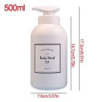 욕실 로션 충전식 비누 디스펜서 500ML 대용량 샴푸 샤워 교체 : 엠엠유통 엠엠유통