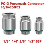 PC-G 스트레이트 스루 공압 퀵 커넥터, 외부 304 G1/8 6 10mm : 가은컴퍼니4