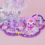 밀레티 무드등 시뮬레이션 젤 크리스탈 램프 재료 가방 DIY 핸드메이드 장난감 선물 디어 장식 : 래더루드