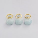 BOROSA 경적 도금 블랙 마노면 매력 10 천연 스톤 핑크 오팔 펜던트 여성용 귀걸이 목걸이 G1822 : 루나유통