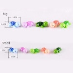 미니 거북이 동물 미니어처 송진 요정 정원 마이크로 조경 인형 공예 장식 혼합 색상 : 사촌마켓