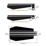 VG MOTO 오토바이 핸드가드 코핀 컷 핸드 가드 윈드실드 비비드 블랙 교체용 할리데이비 : 다바크-