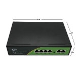 4CH POE 000 Mbps 고속 스위치 이더넷 스위치 4 POE 포트 + 2 업 링크 스위처 52V .25A 72W 전원 공급 장치 포함 : 위누로지스