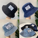 남자 여자 트랜트 데님 모자 남자벙거지모자 니트벙거지 여행모자 여성벙거지모자 힙합모자 청 캐주얼 : 리빙컴