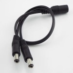 5pcs DC  여성 2 남성 전원 분배기 케이블 CCTV 카메라 보안 DVR 액세서리에 대 한 2.5.5mm LED 빛 스트립 : 위누로지스