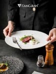 천연바위 질감의 세라믹 접시 디저트 플레이트 호텔접시 : 시몽상점