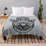 파티마 행운의 기호 명상 담요 플란넬 가볍고 소파 따뜻한 수건 이불 여행 던지기 : 친절한 오영유통