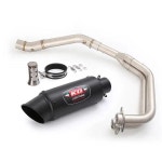 오토바이 배기 파이프 프론트 미드 머플러 연결 튜브, DB 킬러 스틸 탄소 섬유 포함, 야마하 YZF R3 15-23 R25 : 오나나스