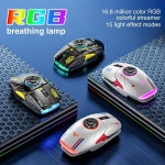 AULA H530 RGB 무선 마우스 가지 모드 압축 해제 충전 자이로 E스포츠 게임용 : 친절한 오영유통