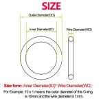 NBR O 링 개스킷 니트릴 고무 자동차 수리 내부 Diameter10.46-658.88MM 와이어 : 가은컴퍼니4