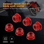 오토바이 나사 세트 스프로킷 너트 MV Agusta Brutale 3 4 실린더 675 750 800 910 920 989 990 1078 1090 R S RR용 M8x1.25 : 백호... 