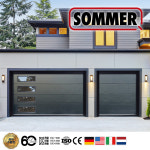 차고문 세트 SOMMER 소머 모터 다크그레이 43mm 전원주택 주차장 자동문 차고자동문 : 한일자동도어