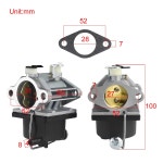 Carb Carburetor 640065 640065A Tecumseh 13HP 13.5HP 14HP 15HP 트랙터 OHV110 OHV115 OHV120 OHV135 잔디 모어 : 백호 글로벌