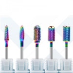 [09FARM] 텅스텐 카바이드 DIAMOND 레인보우 네일 드릴비트 5PCS 1세트 : 퓨어09