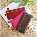 소가죽카드지갑 심플카드지갑 지퍼형 장지갑 핸드폰지갑 F8018 E13W624DF2M : 주리빙마켓